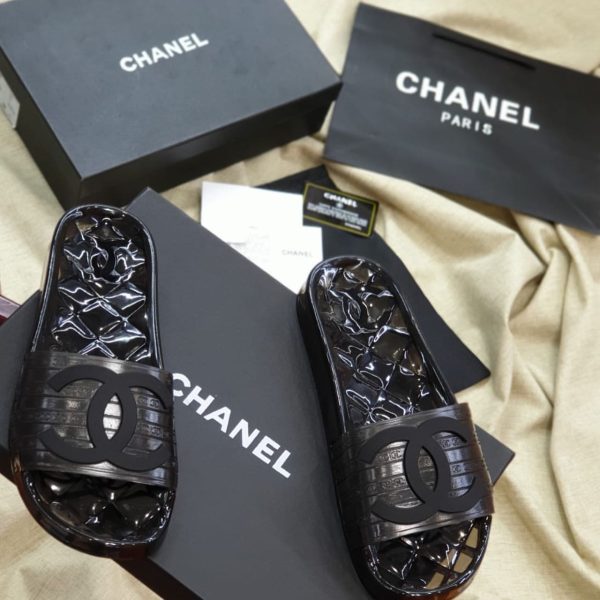 Chanel Clear Jelly Slides