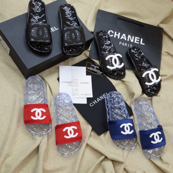 Chanel Clear Jelly Slides