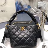 Chanel Leather Bucket Bag