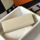 Hermès Kelly Pochette Mini Bag White