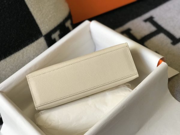 Hermès Kelly Pochette Mini Bag White