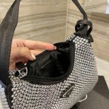 Prada Satin mini-bag with artificial crystals